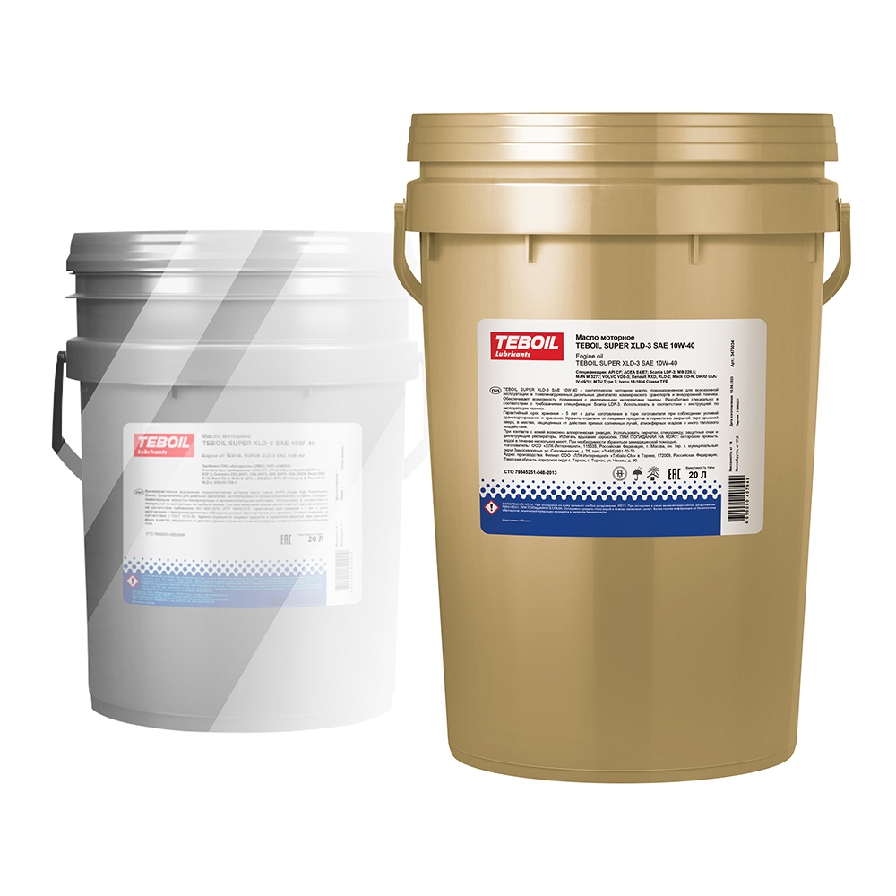 Масло моторное TEBOIL Super XLD-3 10W-40 синтетическое 20 л