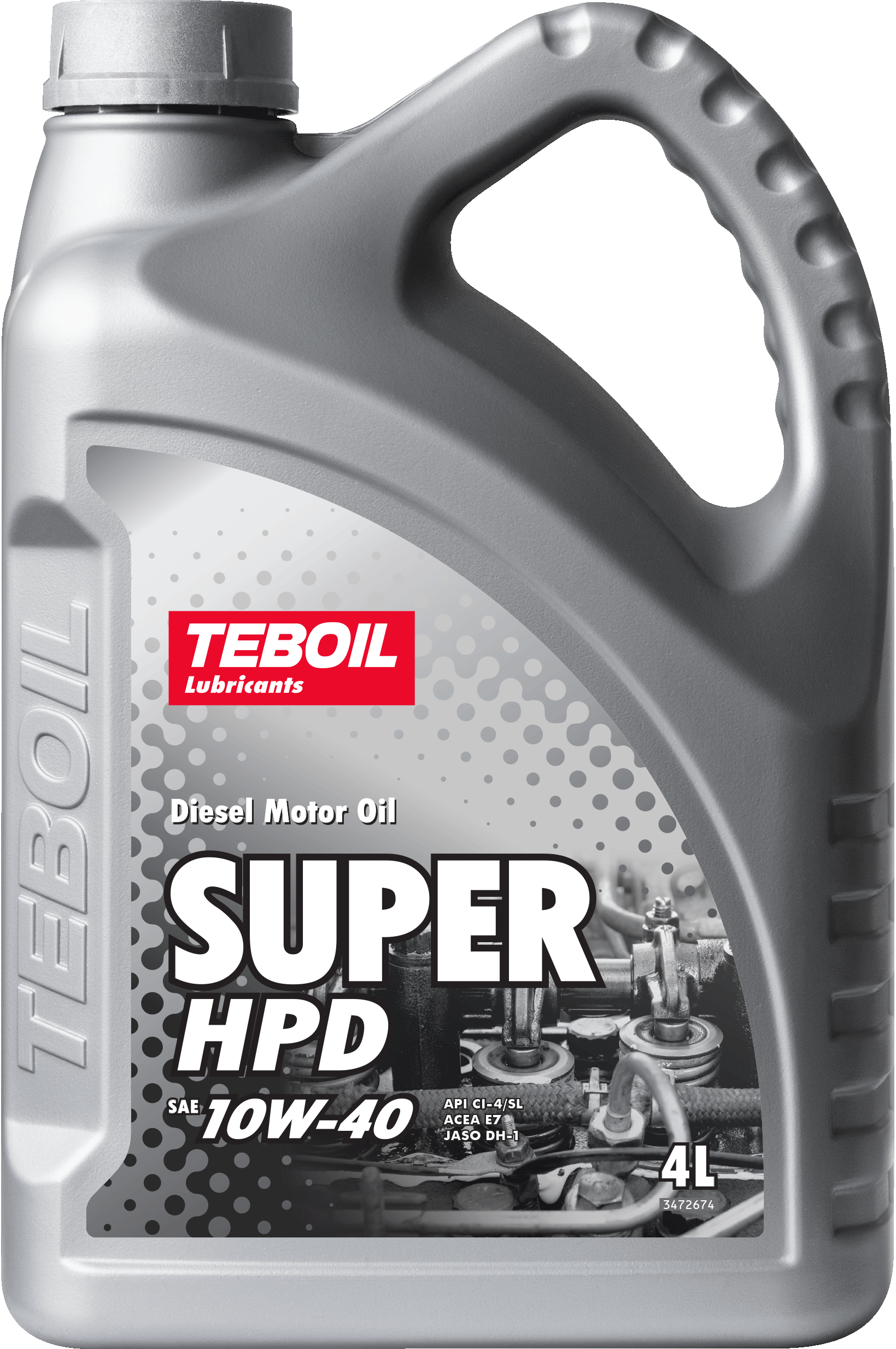 Масло моторное TEBOIL Super HPD 10W-40 полусинтетическое 4 л