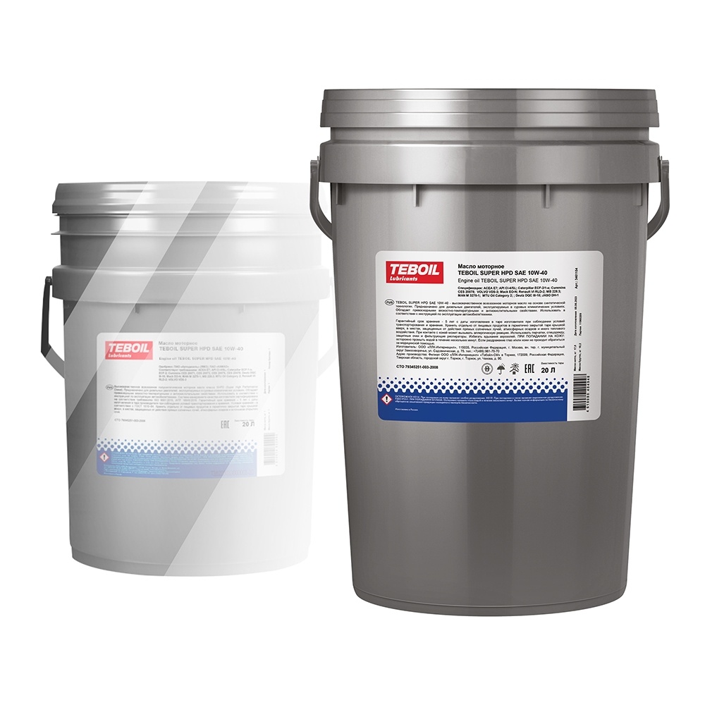 Масло моторное TEBOIL Super HPD 10W-40 полусинтетическое 20 л